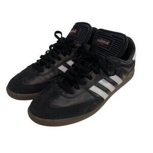 Adidas Samba Classic Sneakers Shoes Men's Black Leather - US Size 14